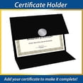 thumbnail image 5 of Titular del certificado Geographics Tri Fold Black Linen 9,25 x 12,5, 5 of 5