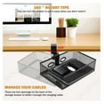 thumbnail image 2 of 【360 degree rotation under desk drawer Clamp-on Swivel Alloy Steel Drawer Desktop Organizer Easy to Instal/High capacity/desk drawer desk accessories (Black), 2 of 7