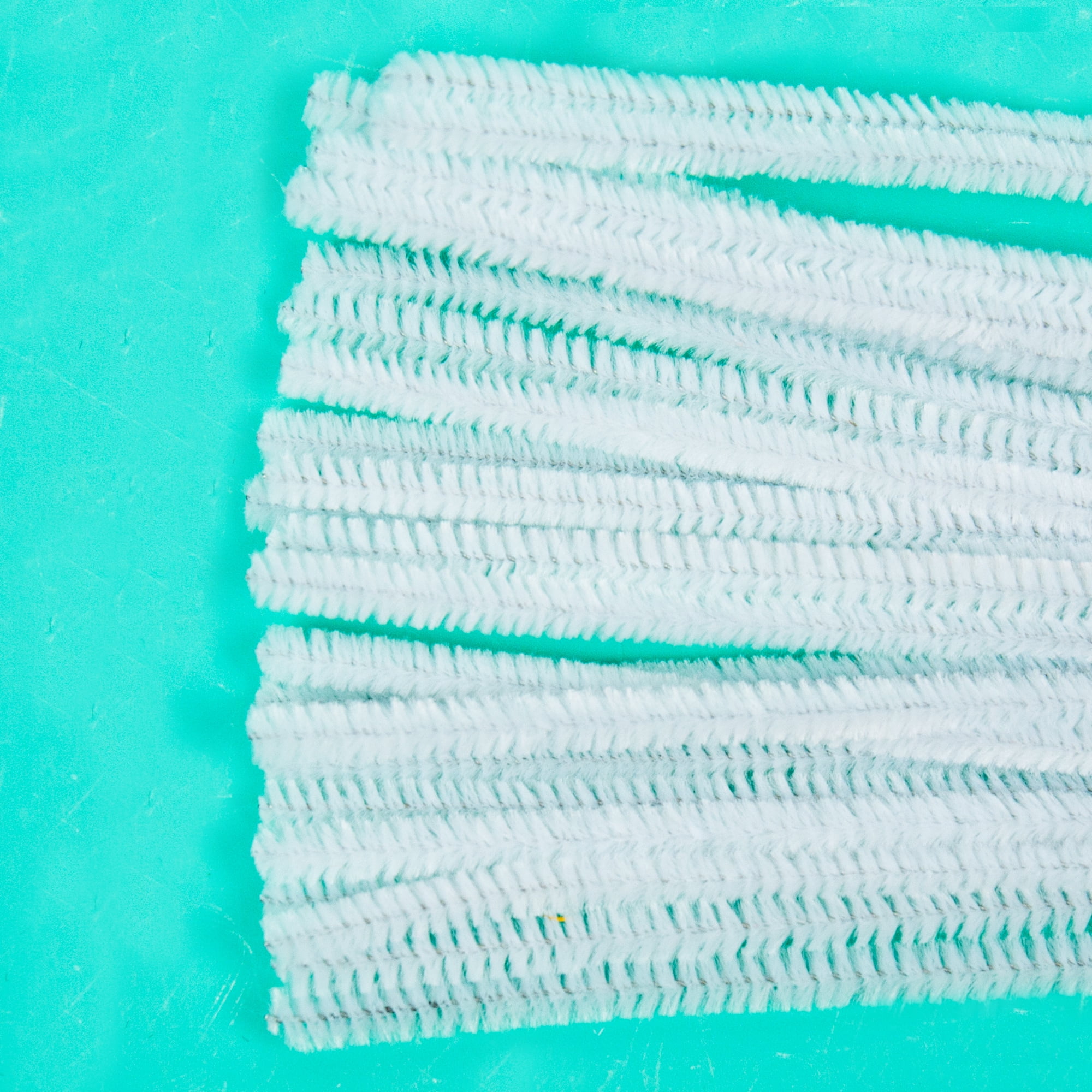 (8 pack) Hello Hobby White Fuzzy Sticks, 25-Pack