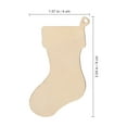 thumbnail image 2 of LOLIPPYY 50pcs Hanging String Decor Yellow Wooden Stocking For Festive Christmas Decorations, 2 of 8