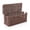 Brown-Rectangle, variant on Black Rectangle Cable Management Box Synthetic Rattan Organizer for Routers and Hubs
