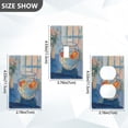 thumbnail image 7 of Yayeee Blank Wall Plate Cover 1-Gang 4.5"x2.7" Home Unused Decorative Outlet, Blue Goldfish, 7 of 7