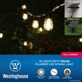 thumbnail image 2 of Westinghouse Solar Powered Outdoor String Light Set, Vintage Warm White Light 15-Bulb 36-ft, 2 of 12