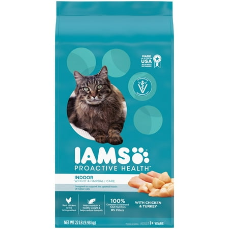 UPC: 0019014712335 | IAMS Proactive Health Chicken and Turkey Dry Cat Food 22 lb Bag