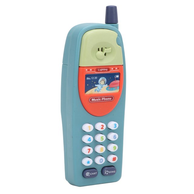 Teléfono de Juguete para Bebés, Modelo de Teléfono Con Música de PlásTiCo Divertido para Niños Pequeños, Educación de Aprendizaje