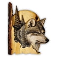thumbnail image 1 of Artesanía de animales de madera Decoración montada en la pared Escultura colgante Estatua Adorno de arte 3D, Tipo 4 kenally HA008180-04B, 1 of 6