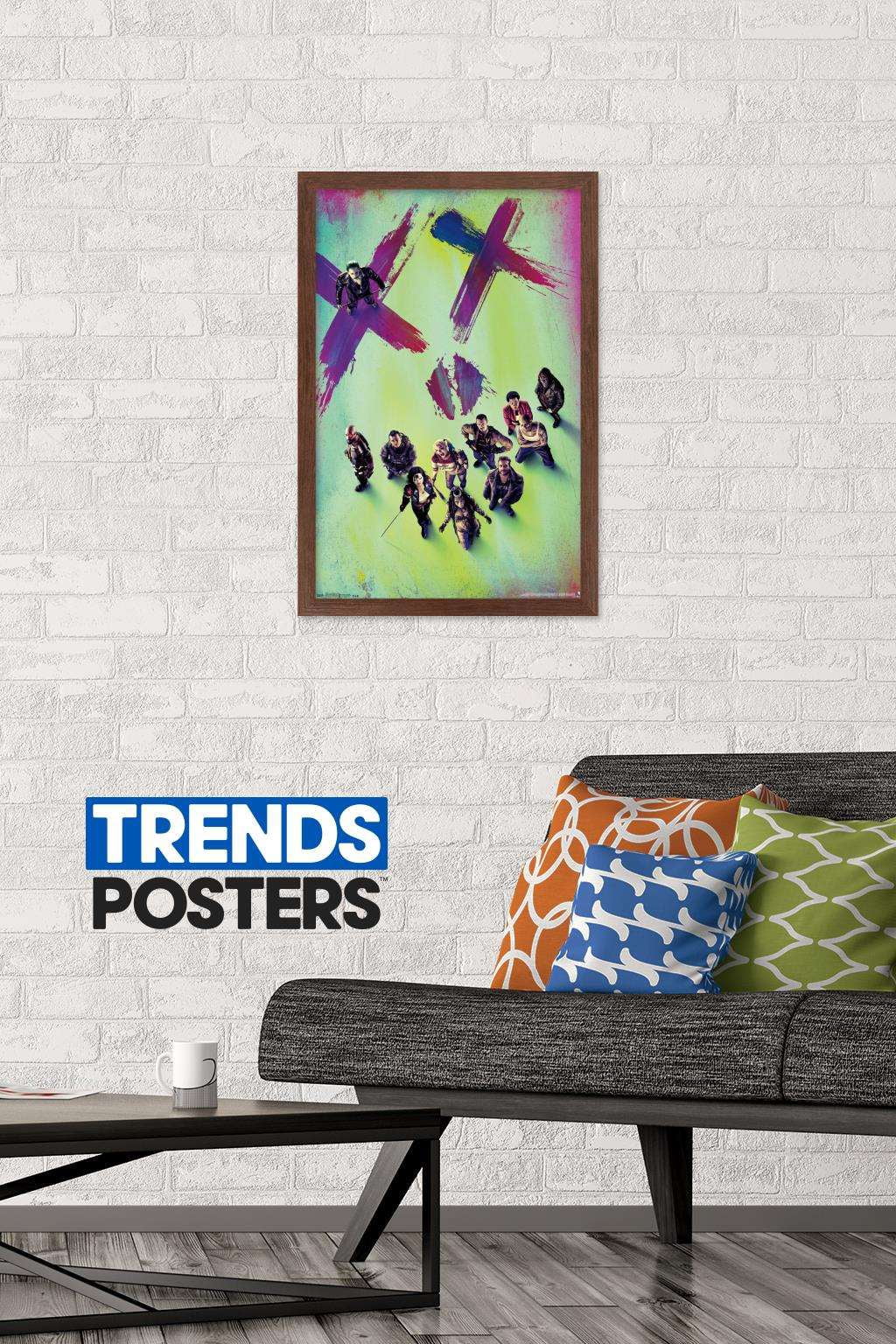 DC Comics Movie - Suicide Squad - Teaser Wall Poster, 14.725" x 22.375", Framed