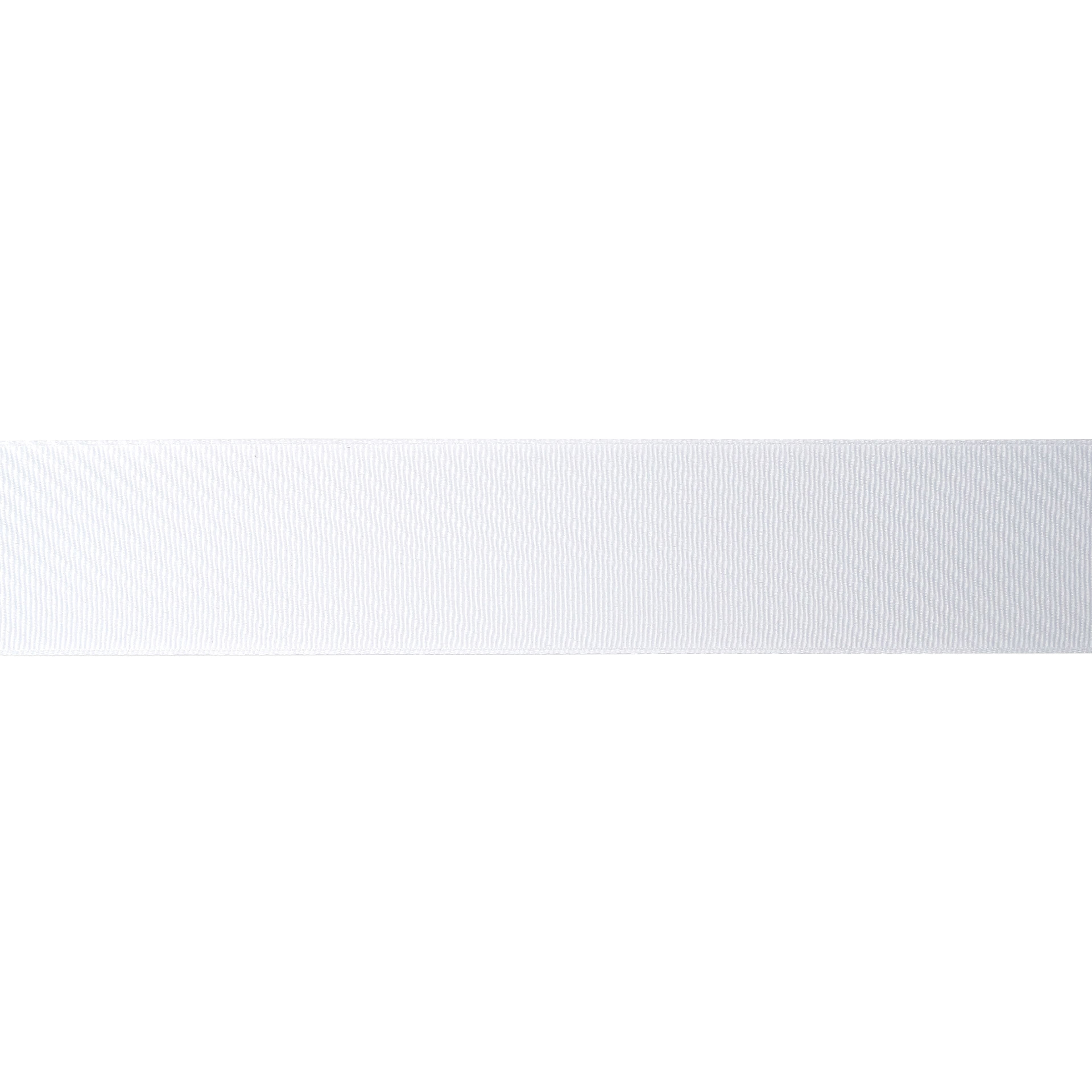 1.5" x 3 yd. White Grosgrain Wired Ribbon by Celebrate It – Red - Woven Sonic Welded Selvage for Bows - Crafts & Gift Wrapping - 12 Pack