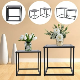 Black wrought 2024 iron end tables