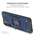 thumbnail image 5 of Samsung Galaxy S22 Case, Rosebono Hybrid Slim Colorful Armor Cover Case With Adjustable Integrated 360 Degree Rotating Ring Kickstand For Samsung Galaxy S22 (Navy), 5 of 6