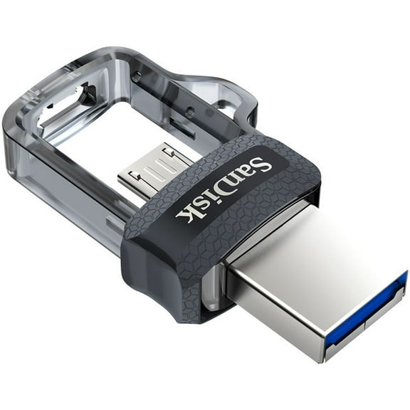 SanDisk 128GB Ultra Dual m3.0 USB 3.0 and Micro USB Flash Drive, Up to 150MB/s Read Speed