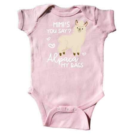

Inktastic Mimi s You Say Alpaca My Bags Gift Baby Boy or Baby Girl Bodysuit