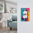thumbnail image 5 of Fotbe Watercolor White Horse Print Duplex Receptacle Wall Plate, 1-Gang 5.0" x3.0" Wall Outlet Covers, Dual Outlet Faceplates Covers, Color-matched Screws Included-Style S, 5 of 6
