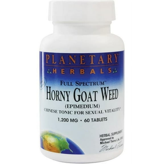 Planetary Herbals Full Spectrum Horny Goat Weed 1000 mg 60 Tablet