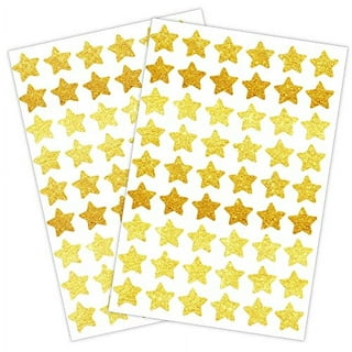 1000 Pack, Gold Foil Star Metallic Stickers, 0.6 Diameter