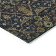 thumbnail image 4 of HomeRoots 604605 9 x 12 ft. Navy Blue, Brown & Red Floral Washable Indoor & Outdoor Rectangle Area Rug, 4 of 5