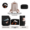 thumbnail image 5 of Mochila Para Laptop Mujer 14 pulgadas Lab.G, Beige, 5 of 5