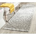 thumbnail image 3 of SAFAVIEH South Beach Shag SBS620B Handmade Silver Rug, 3 of 10