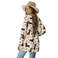 thumbnail image 3 of SCRAWLGOD Dachshund Long Sleeve Cardigan for Women Lightweight Jacket with Pockets Size M Comfortable Open Front Long Cardigans for Women Daily Life, 3 of 7