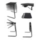 thumbnail image 4 of Mesa de TV portátil, plegable y cómoda de lujo. Soporte para computadora portátil, mesa para comer y dibujar. Bandeja ajustable en altura y ángulo. Portavasos deslizante ajustable. Estabilidad, 4 of 5