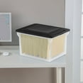 thumbnail image 3 of Sterilite Versatile Clear Organizing Storage File Box with Lid (12 Pack), 3 of 10