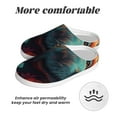 thumbnail image 6 of Disketp Colorful Flower Dog A Women's Men's Slippers Plush Slip-On House Slipper for Winter Indoor Soft Cushion Non-slip Fluffy Slides Slippers-35/36, 6 of 7