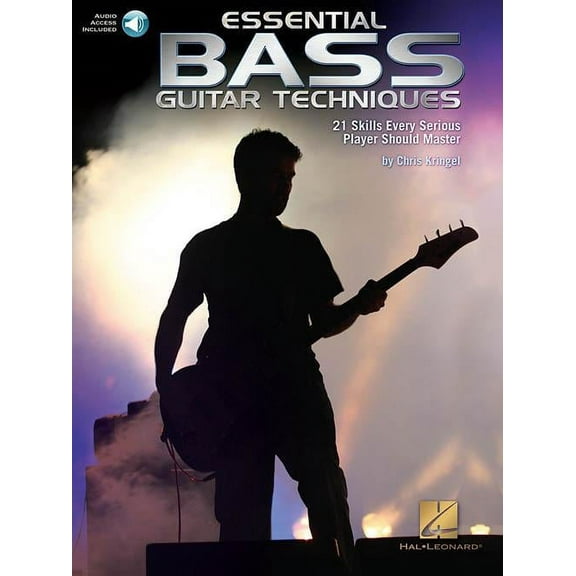 Hal Leonard Essential Bass Guitar Techniques - 21 Skills Every Serious Player Should Master Book/Online Audio