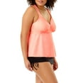 thumbnail image 5 of Women's Plus-Size Strappy Back Tankini Top, 5 of 6
