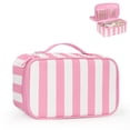 thumbnail image 1 of Bolsa de Maquillaje de Viaje Pequeña Floral con Compartimento para Brochas, 1 of 9