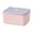 Pink, variant on Lunch Containers,Food Storage Containers With Lids,Pink Student Lunch Box,5in,Food-Grade Stainless Steel Liner,Water Injection Heating,Microwave Safe,Portable For School,Kitchen Use.(Purple)