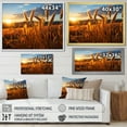 thumbnail image 4 of Designart "Country beauty Golden Harvest" Landscapes Floater Framed Wall Decor, 4 of 7