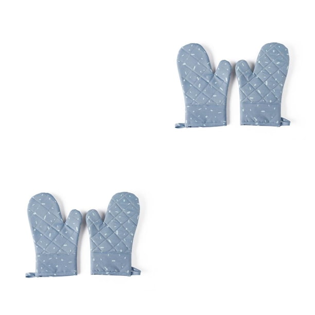 Matsuzay 1 par de guantes para horno de microondas, guantes de cocina protectores antideslizantes reutilizables Type2 NO2