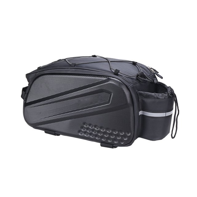 Bolsa para bicicleta, bolsa para asiento para bicicleta de gran capacidad, bolsa para asiento para bicicleta de montaña y carretera, color negro