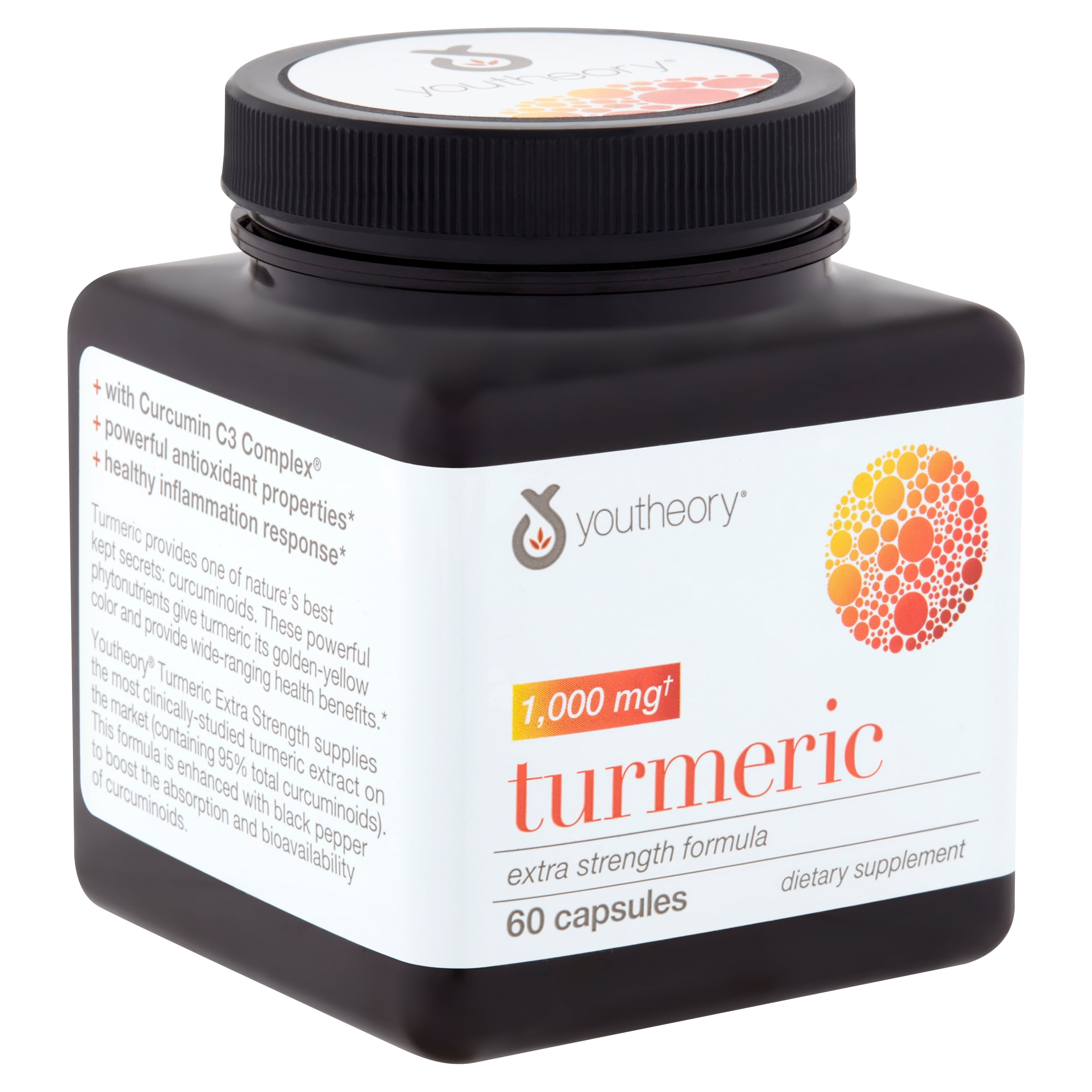 Youtheory Turmeric Capsules 1 000 Mg 60 Count Walmart Walmart
