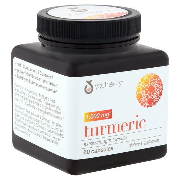 Youtheory Turmeric Capsules, 1,000 mg, 60 count
