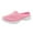 Pink, variant on YOUSNH Women's Summer Solid Color Thick Bottom Mesh Breathable Sneakers Casual Comfortable Fashion Slippers Women's Slippers Womens Slippers Red 6