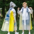 thumbnail image 2 of LIZENG Reusable Rain Jacket for Girls Waterproof Long Sleeve Rain Coat Poncho with Hood Kids Lightweight Long Sleeve Raincoat, 2 of 4