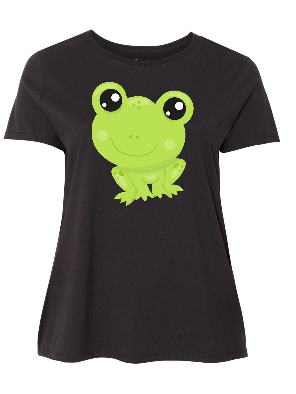 INKtastic - Cute Little Frog, Kawaii Frog, Green Frog Women's Plus Size ...