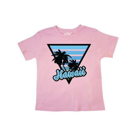 

Inktastic Hawaii with Triangle and Palm Trees in Blue Gift Toddler Boy or Toddler Girl T-Shirt