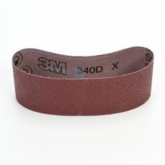 3M Cloth Belt 340D, 80 X-weight, 6 in x 132 in, Film-lok, Single-flex, 20 per case