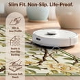 thumbnail image 6 of Design&I 3'x5' Ultra Soft Throw Mat, Sage Boho Cream Vine Farmhouse Border Bathroom Waffle Stripe None Fluffy Washable Easy Care Indoor rug for Bedside Hallway, 6 of 7