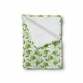 thumbnail image 2 of Snail Soft Flannel Fleece Blanket, Shelled Gastropod with Spiralling Shell Helix in Ornamental Floral Baby, Cozy Plush for Indoor and Outdoor Use, 50" x 70", Green Brown White Green, by Ambesonne, 2 of 6