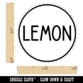 thumbnail image 2 of Lemon Flavor Scent Rounded Text Rubber Stamp for Scrapbooking Crafting Stamping - Mini 1/2 Inch, 2 of 7