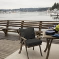 thumbnail image 2 of ARDEN Oceantex Outdoor Dining Chair Cushion Set, 21 x 38, Recycled Fabric, Water Repellent, Fade Resistant 21 x 38, Ink Charcoal Black, 2 of 7