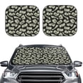 thumbnail image 2 of Bingfone Dollar Windshield Sun Shade 2-Piece Foldable Car Front Window Sunshade for Most Sedans SUV Truck-Large, 2 of 6