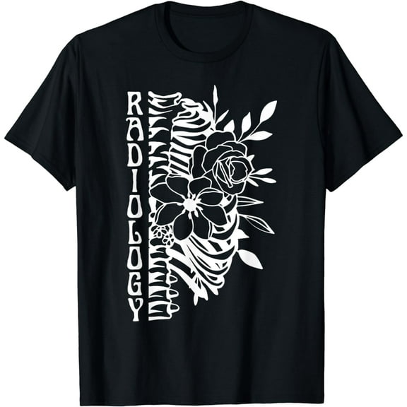Radiology Technologist Skeleton Floral X-Ray Rad Tech T-Shirt
