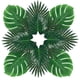 thumbnail image 4 of Paquete de decoración para el hogar con planta verde para fiesta de hojas de tortuga de simulación, 4 of 4
