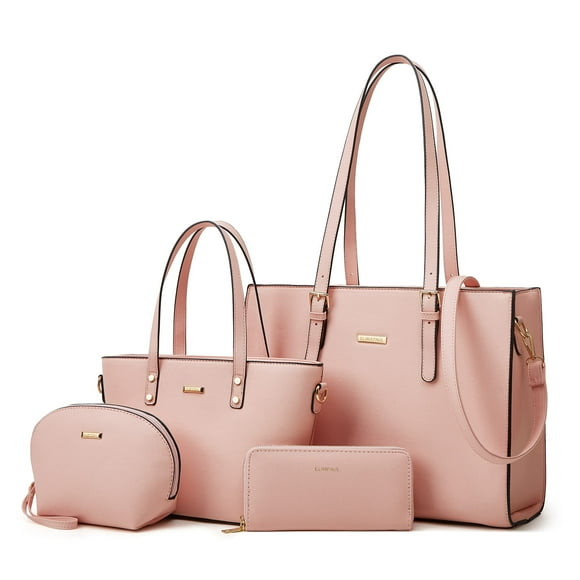 Set de bolsos Lovematch de piel sintética 4 piezas para mujer
