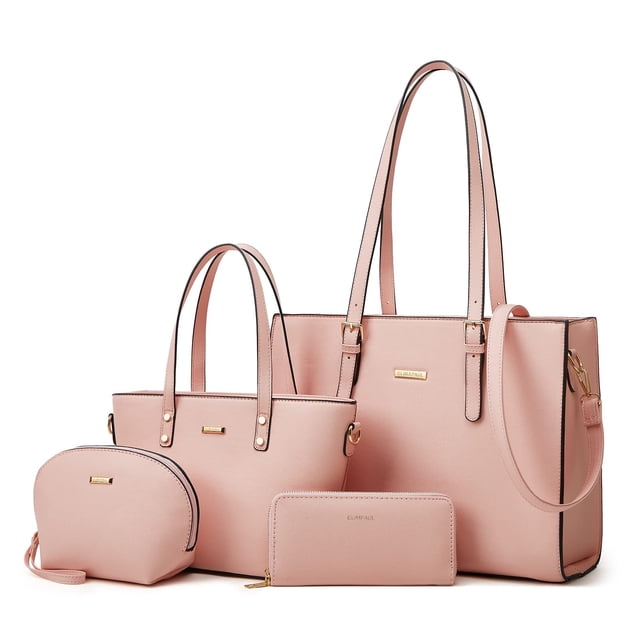Set de bolsos Lovematch de piel sintética 4 piezas para mujer
