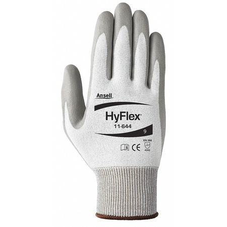 ANSELL 11-644 Hyflex Cut Resistant Gloves,Light Gray,Sz 12,PR